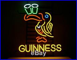 New Guinness Toucan Neon Light Sign 17x14 Beer Cave Gift Lamp Bar