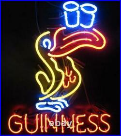 New Guinness Toucan Neon Light Sign Lamp 20x16 Beer Bar Glass Wall Decor