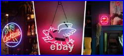 New High Life Lamp Neon Light Sign Beer Bar Handmade Tube Glass 20x16