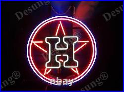 New Houston Astros Neon Light Lamp Sign 17x17 Beer Cave Bar