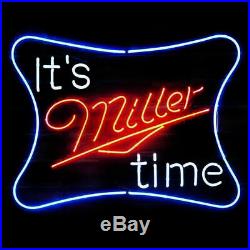 New It's Is MILLER HIGH LIFE Time Neon Sign Beer Light FAST FREE SHIP