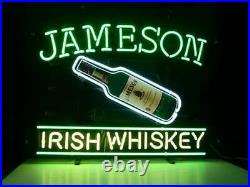 New Jameson Irish Whiskey Neon Light Sign 20x16 Beer Bar Gift Bottle