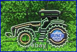 New John Deere Farms Farm Tractor Beer Bar LED Neon Sign Light Lamp With Dimmer New John Deere Farms Farm Tractor Beer Bar LED Neon Sign Light Lamp With Dimmer