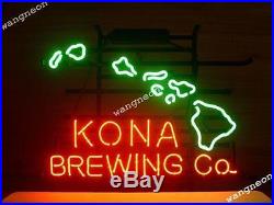 New KONA BREWING COMPANY CO HAWAI ISLAND Beer Bar Neon Light Sign FREE SHIP