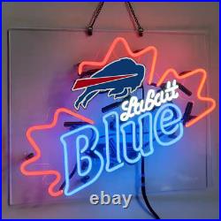 New Labatt Blue Beer Buffalo Bills Acrylic 20x16 Neon Light Sign Lamp Decor