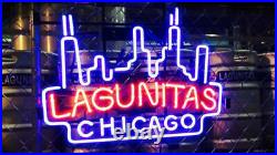 New Lagunitas Chicago Beer Bar Neon Light Sign 24x20