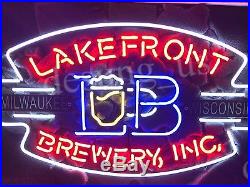 New Lakefront Brewery Inc Milwaukee Wisconsin Beer Neon Sign 24x20