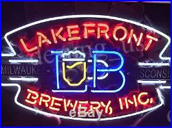 New Lakefront Brewery Inc Milwaukee Wisconsin Beer Neon Sign 24x20
