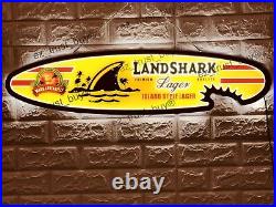 New Landshark Lager Fin Beer 3D LED Neon Sign 32