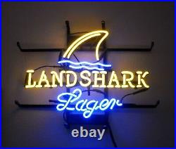 New Landshark Lager Grill Jimmy Neon Light Sign 20x16 Beer Cave Gift