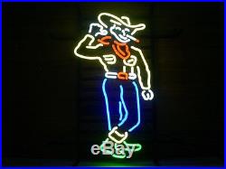 New Las Vegas Cowboy Beer Bar Pub Neon Light Sign 20x16 Ship from USA
