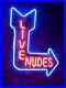 New-Live-Nudes-Neon-Light-Sign-20x16-Beer-Bar-Gift-Real-Glass-Lamp-Girl-01-vl