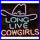 New-Long-Live-Cowgirls-Hat-Neon-Light-Sign-17x14-Lamp-Beer-Gift-Bar-Real-Glass-01-srn