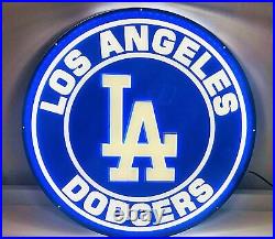 New Los Angeles Dodgers 3D LED Neon Light Sign 20x20 Beer Bar Wall Decor