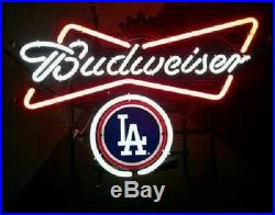 New Los Angeles Dodgers Budweiser Beer Neon Light Sign 20x16