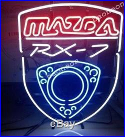 New MAZDA RX7 JDM Auto Car BEER BAR PUB REAL NEON SIGN LIGHT Fast Free Shipping
