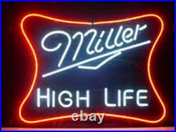 New MILLER HIGH LIFE Logo Neon Sign Beer Light FAST FREE SHIP