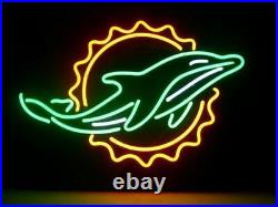 New Miami Dolphins Neon Light Sign 17x14 Beer Cave Gift Bar Decor