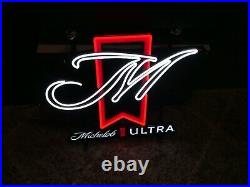 New Michelob Ultra Beer LED Iconic Sign No Neon Restaurant Bar Sign 23x22