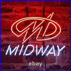 New Midway 20x16 Neon Light Sign Lamp Beer Bar Wall Decor Display