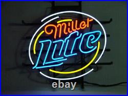 New Miller Lite Beer 20x16 Neon Light Sign Lamp Wall Decor Bar