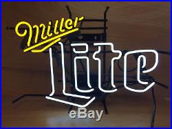 New Miller Lite Beer Logo Neon Light Sign 20x16
