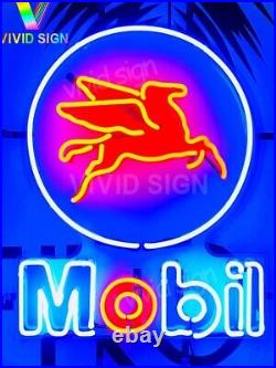 New Mobil Oil Pegasus Horse Lamp Neon Light Sign 20 With HD Vivid Printing