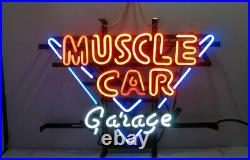 New Muscle Car Garage Beer Bar Lamp Neon Light Sign 20x16