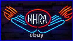 New NHRA Drag Racing Neon Light Sign 24x20 Lamp Beer Bar Real Glass Handmade