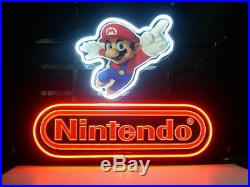 New Nintendo Mario Brother Man Cave Beer Neon Sign 17x14
