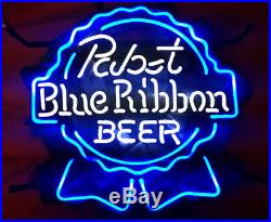 New Pabst Blue Ribbon Beer Lager Neon Light Sign 17x14