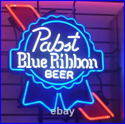 New Pabst Blue Ribbon Beer Lamp Neon Light Sign 20x16 With HD Vivid Printing