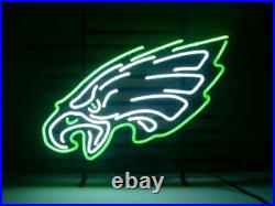 New Philadelphia Eagles Neon Light Sign 17x14 Beer Cave Gift Lamp Real Glass