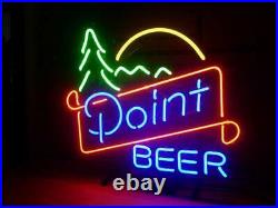 New Point Tree Neon Light Sign 17x14 Beer Gift Bar Real Glass Handmade Decor