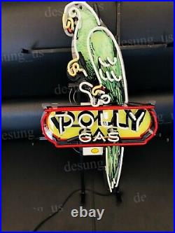New Polly Gas Gasoline Oil Lamp Neon Light Sign 20x16 HD Vivid Printing
