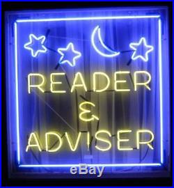 New Psychic Reader Adviser Moon Bar Light Decor Artwork Beer Neon Sign 24x20