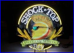 New Rare Shock Top Belgian Beer Bar Neon Sign 19x15 Ship From USA