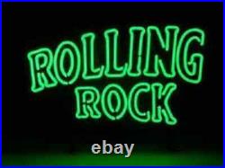 New Rolling Rock Neon Light Sign 20x16 Lamp Drink Real Glass Beer Decor Bar