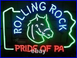 New Rolling Rock Pride Of PA Beer Bar Lamp Neon Light Sign 20x16