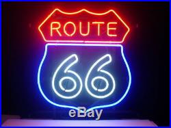 New Route 66 Beer Bar Neon Light Sign 19x15