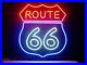 New-Route-66-Beer-Neon-Sign-14x10-Glass-Decor-Windows-Artwork-Handmade-Hang-01-acx
