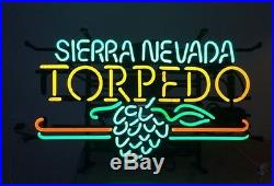 New SIERRA NEVADA Torpedo BEER on tap Beer Neon Sign 19x15 Ship From USA
