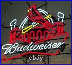 New Saint St Louis Cardinals Stadium Neon Light Sign 24x20 Beer Bar Man Cave