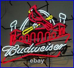New Saint St Louis Cardinals Stadium Neon Light Sign 24x20 Beer Bar Man Cave