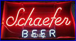 New Schaefer Beer Bar Decor Man Cave Neon Light Sign 17x14