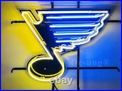 New St. Louis Blues Beer Lamp Neon Light Sign 20x16 With HD Vivid Printing