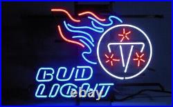 New Tennessee Titans 20x16 Neon Light Sign Lamp Beer Bar Real Glass Decor