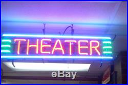 New Theater Beer Bar Light Lamp Neon Sign 24x6