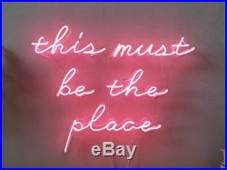 New This Must Be The Place Neon Sign Beer Bar Sign Eye-catching Wall Display
