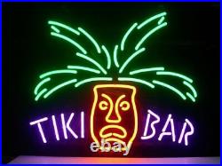 New Tiki Bar Totem Pole 17x14 Neon Light Sign Lamp Beer Wall Decor Windows